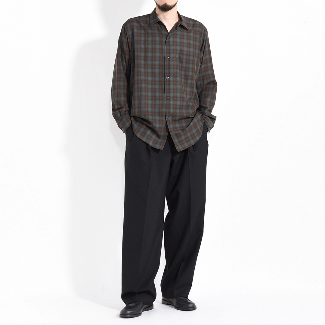 [USH75-LC260]ULTERIOR(アルテリア)Super Light Faded Check Shirt(スーパーライトフェイデッドチェックシャツ)の商品画像