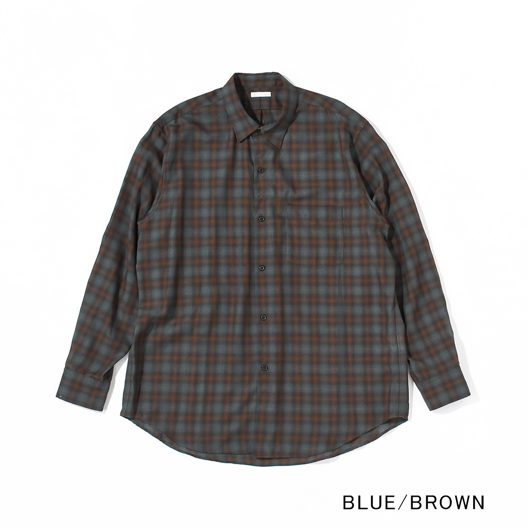 [USH75-LC260]ULTERIOR(アルテリア)Super Light Faded Check Shirt(スーパーライトフェイデッドチェックシャツ)の商品画像