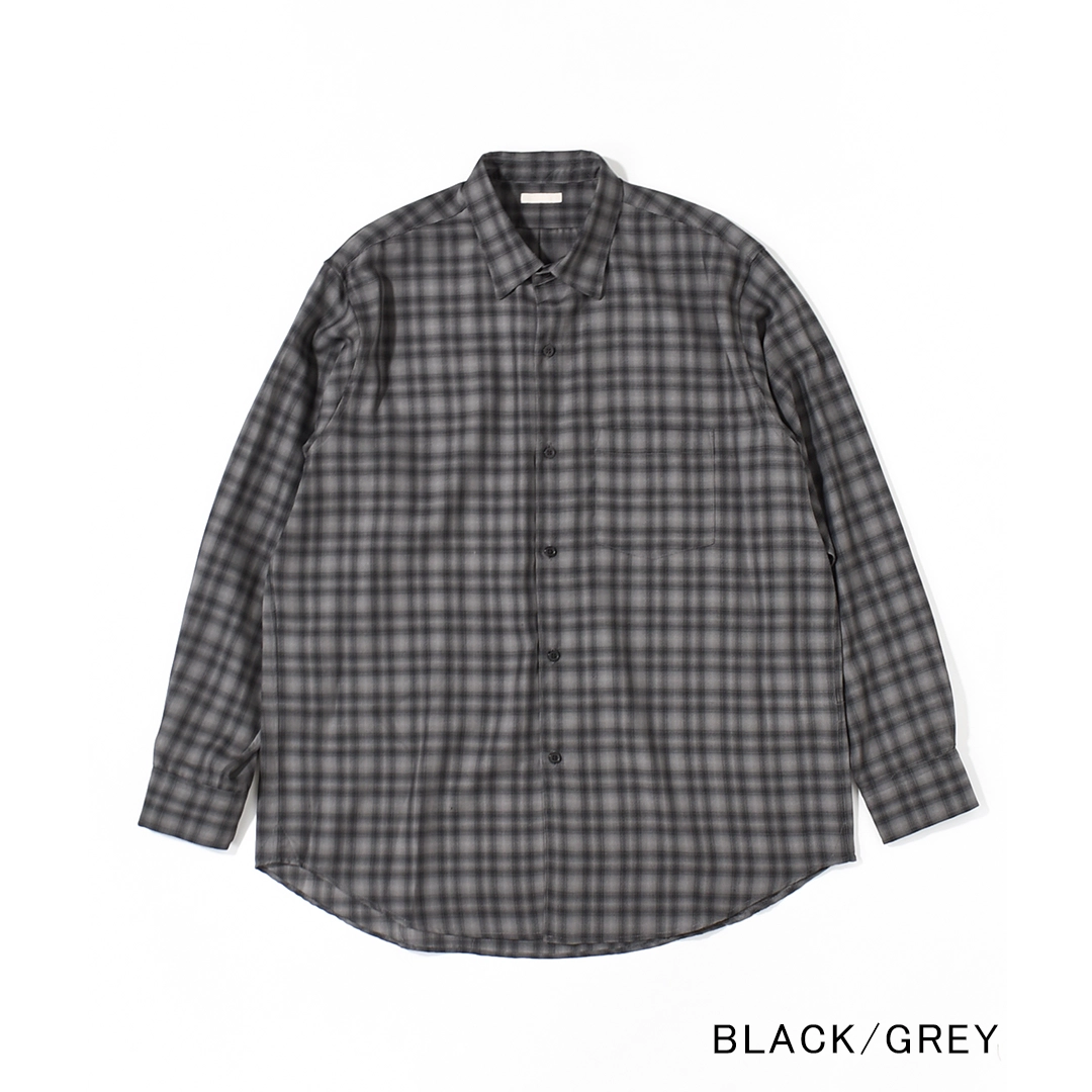 [USH75-LC260]ULTERIOR(アルテリア)Super Light Faded Check Shirt(スーパーライトフェイデッドチェックシャツ)の商品画像