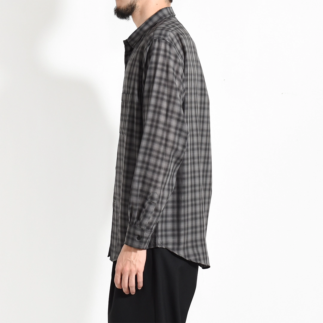 [USH75-LC260]ULTERIOR(アルテリア)Super Light Faded Check Shirt(スーパーライトフェイデッドチェックシャツ)の商品画像