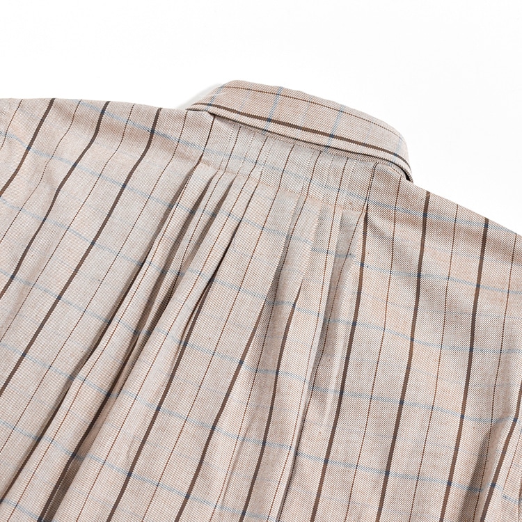 (s-008a)SUNNY ELEMENT(サニーエレメント)Sleeping Shirt / Brown Check(スリーピングシャツ / ブラウンチェック)の商品画像