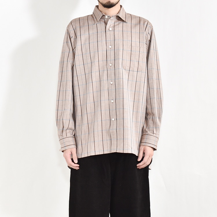 s-008a)SUNNY ELEMENT(サニーエレメント)Sleeping Shirt / Brown Check