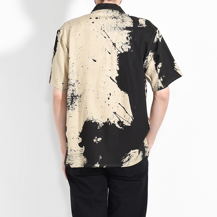 ORIGINAL PRINTED OPEN COLLAR SHIRTS (Deco Monogram) Long
