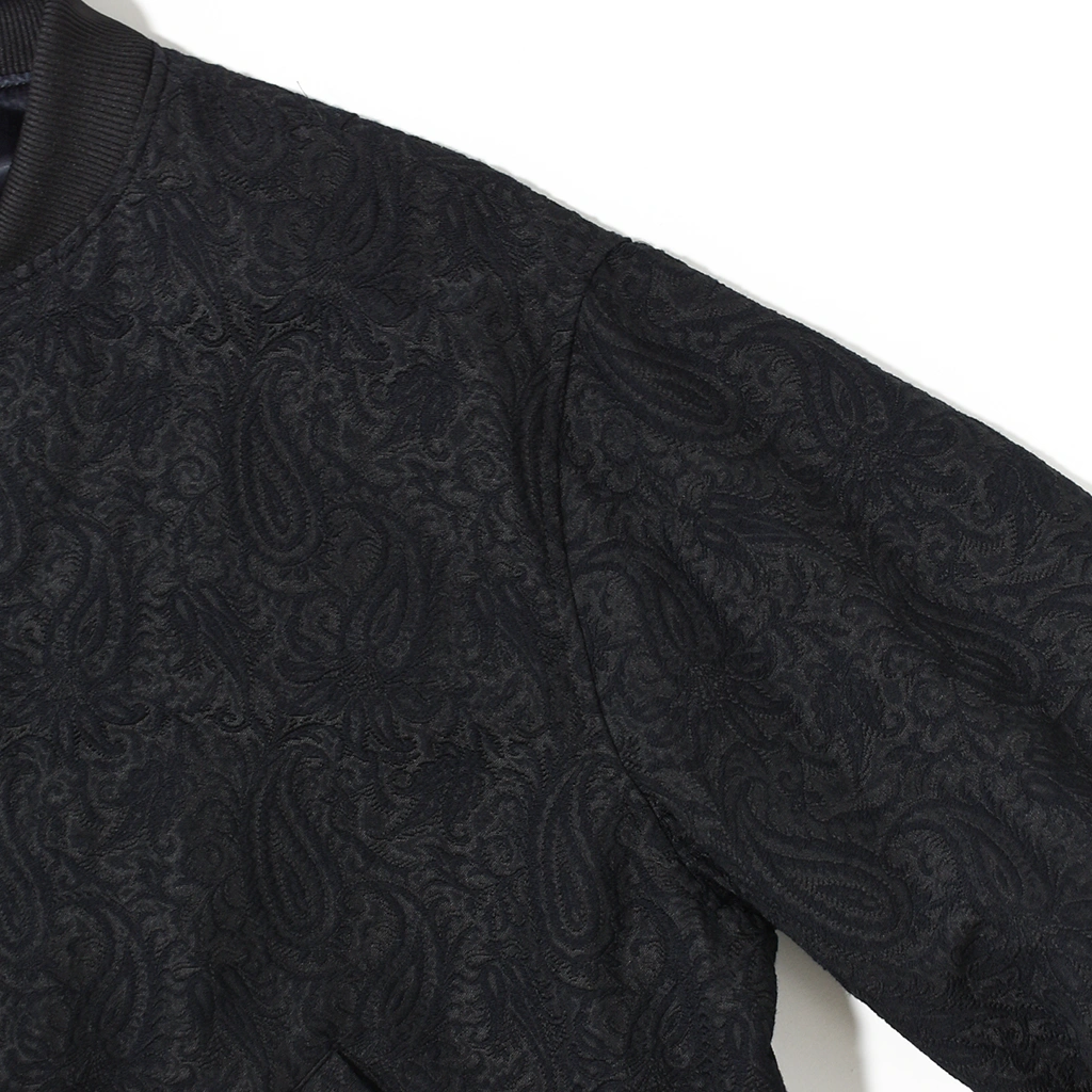 【20% OFF】[m25c03bl01c]marka(マーカ) Recycled Polyester × Recycled Wool Paisley Jacquard Bomber Jacket(リサイクルポリエステル×リサイクルウール ペーズリージャカードボンバージャケット)【WINTER SALE】の商品画像