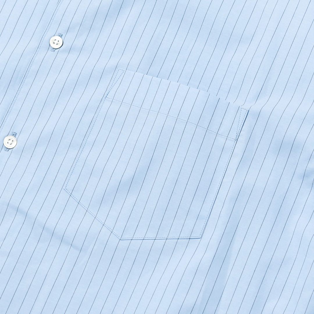 [m26a05sh01c]marka(マーカ) Organic Cotton Stripe Regular Collar Shirt(オーガニックコットンストライプレギュラーカラーシャツ)の商品画像