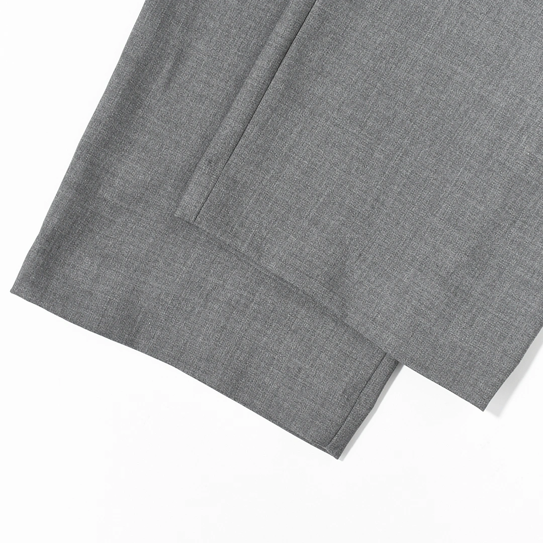 [m26a06pt01c]marka(マーカ) Recycled Polyester Non-Mulesed Wool Gabardine Two Tuck Military Trousers(リサイクルポリエステル　ノンミュールジングウールギャバジン2タックミリタリートラウザーズ)の商品画像