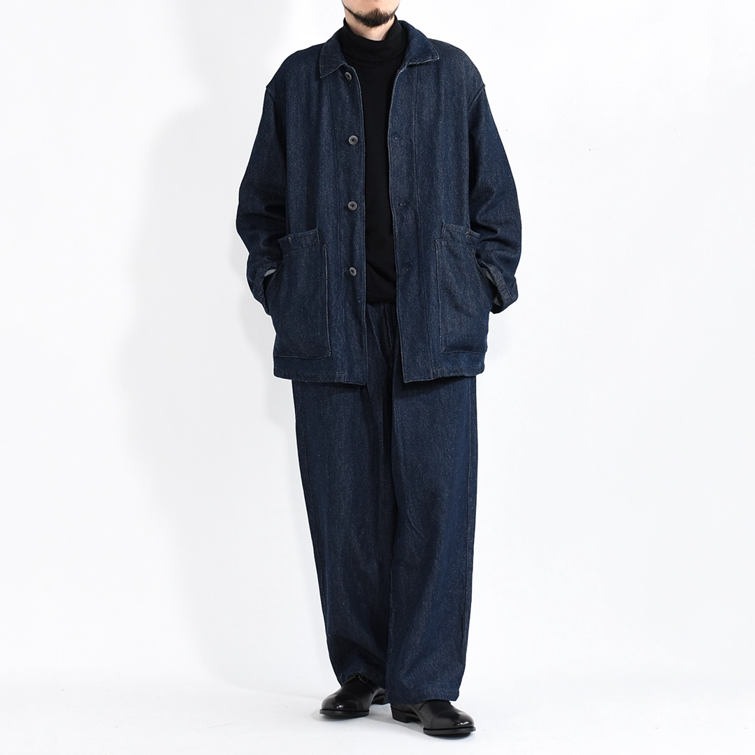 [PT-148]MITTAN(ミタン/ミッタン)OCNMウール絹紬デニムパンツの商品画像