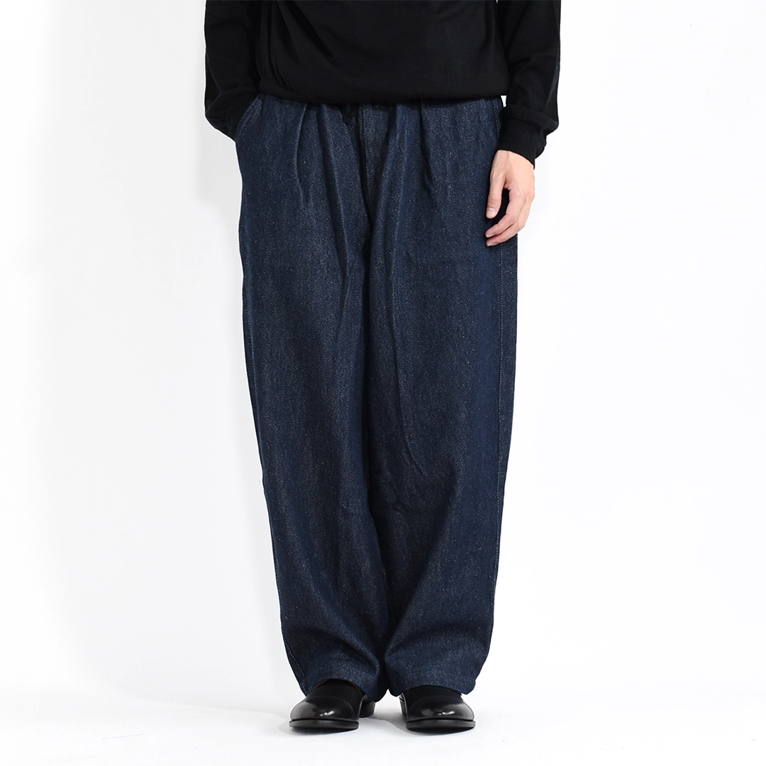 [PT-148]MITTAN(ミタン/ミッタン)OCNMウール絹紬デニムパンツの商品画像