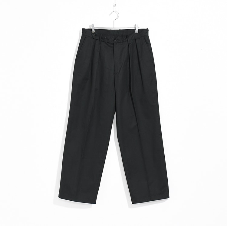 ULTERIOR コットンギャバジン タックパンツ ULPT65-KA193-A]ULTERIOR(アルテリア) FINX COTTON GABARDINE TUCKED