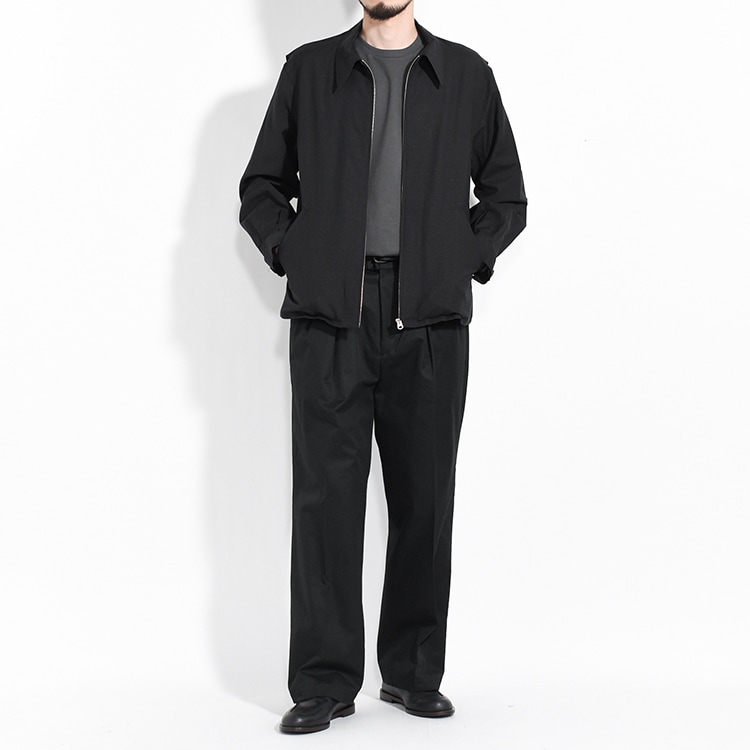 ULPT65-KA193-A]ULTERIOR(アルテリア)FINX COTTON GABARDINE TUCKED