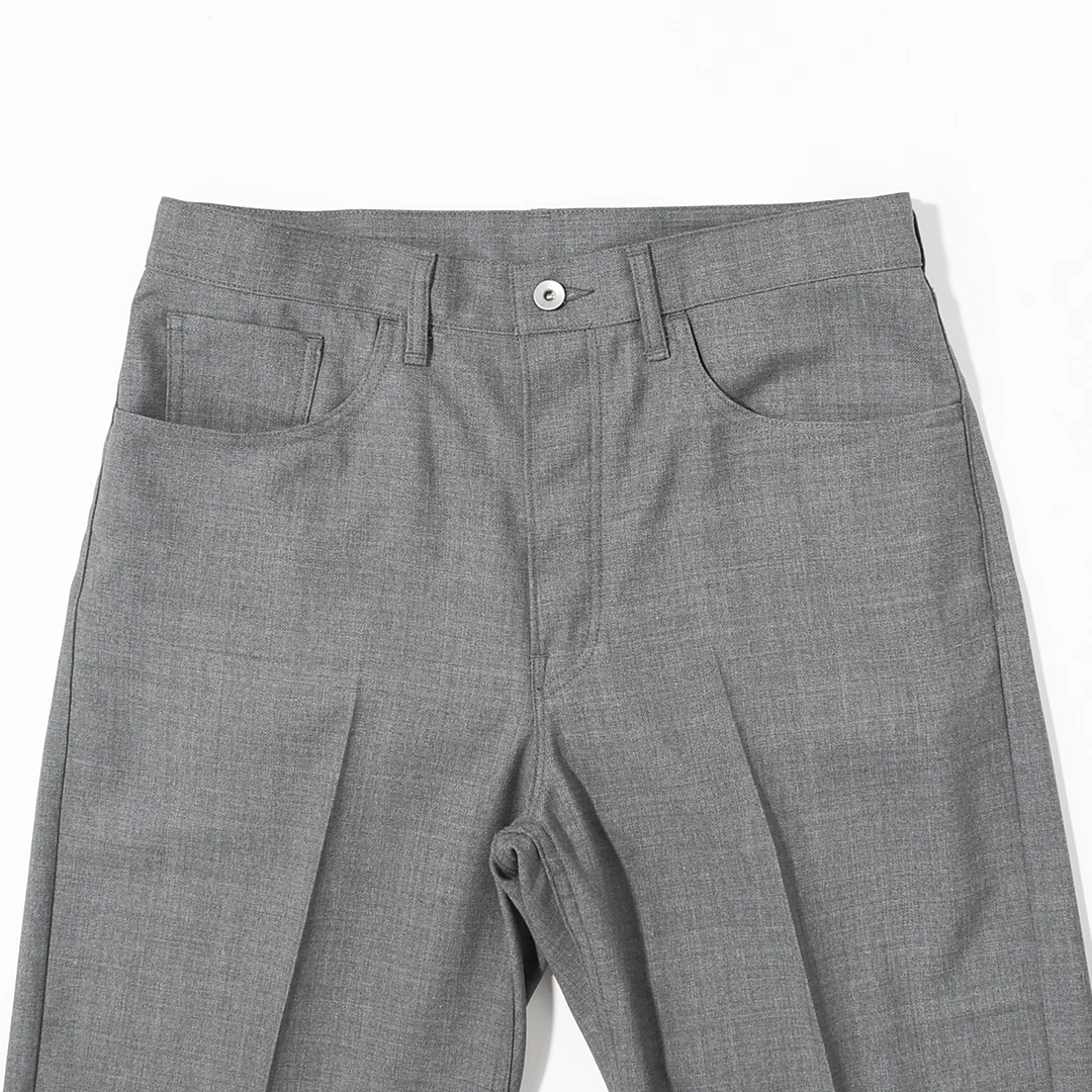 [m26a06pt02c]marka(マーカ) Recycled Polyester Non-Mulesed Wool Gabardine 5-Pockets Trousers(リサイクルポリエステルノンミュールジングウールギャバジン5ポケットトラウザーズ)の商品画像