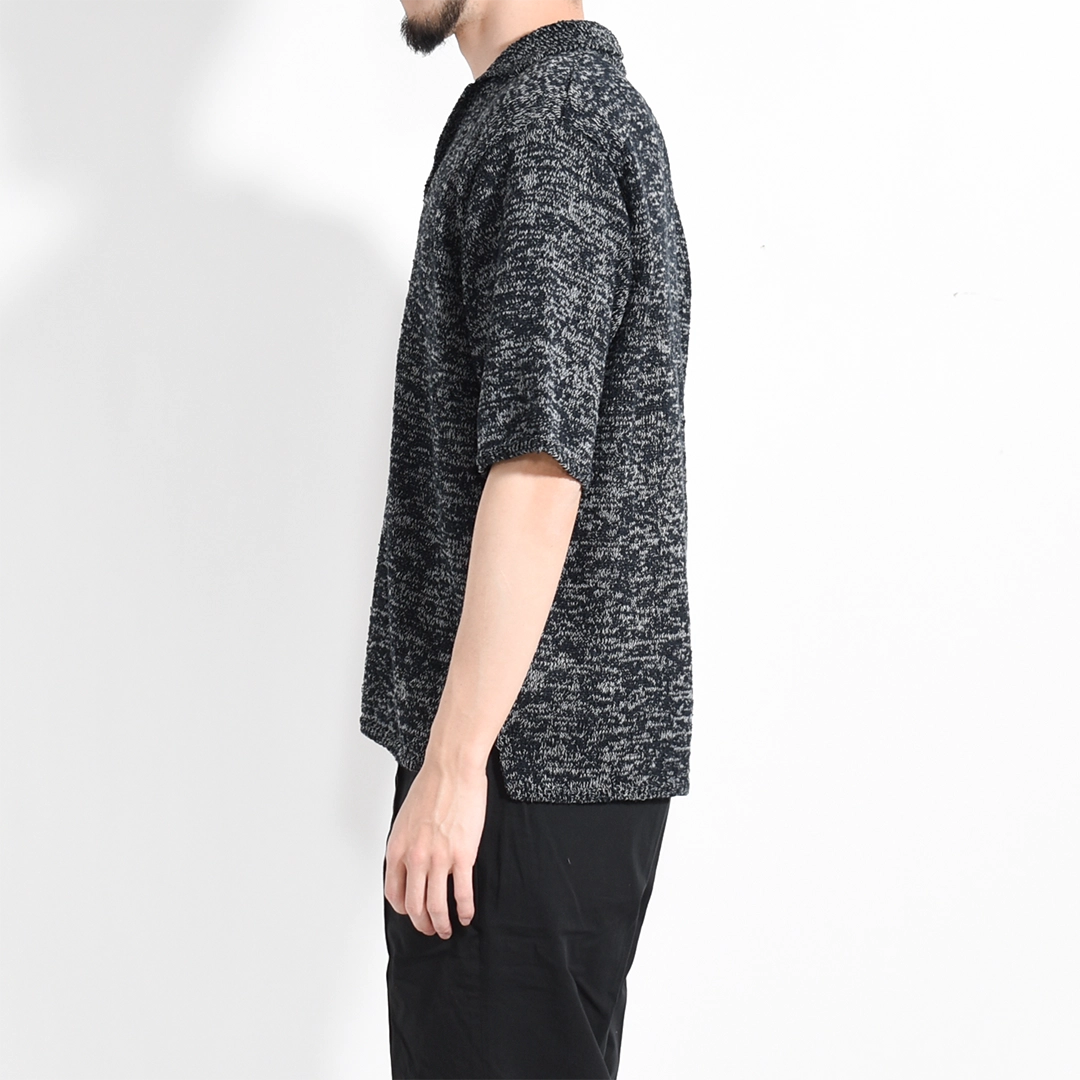 【30% OFF】[95-262-022]Yonetomi NEW BASIC(ヨネトミニューベーシック) GIMA SLUB MOKU KNIT SHIRT(ギマスラブ杢ニットシャツ)【SUMMER SALE】の商品画像