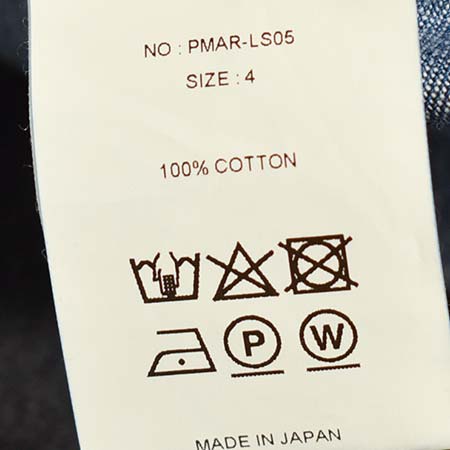 [PMAR-LS05]PHIGVEL(フィグベル) DENIM WORKADAY SHIRT / デニムワーカデイシャツの商品画像