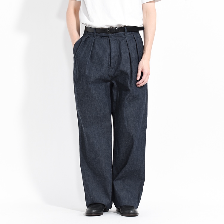ULPT65-KA200-B]ULTERIOR(アルテリア)WASHED LIGHT DENIM TUCKED