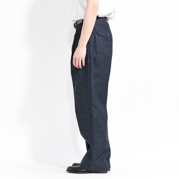 ULPT65-KA200-B]ULTERIOR(アルテリア)WASHED LIGHT DENIM TUCKED
