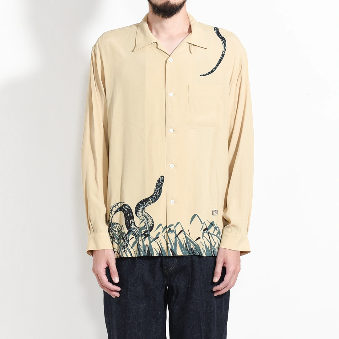 251OJ-SH25)OLD JOE(オールドジョー)ORIGINAL PRINTED OPEN COLLAR
