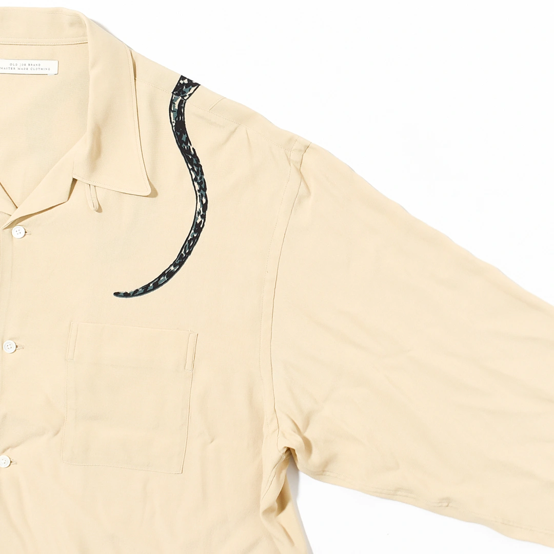 251OJ-SH25)OLD JOE(オールドジョー)ORIGINAL PRINTED OPEN COLLAR