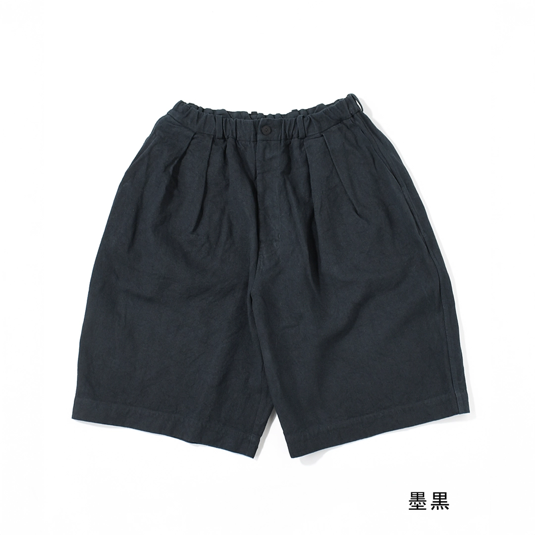 PT-151]MITTAN(ミタン/ミッタン)亜麻苧麻ビッグショートパンツ