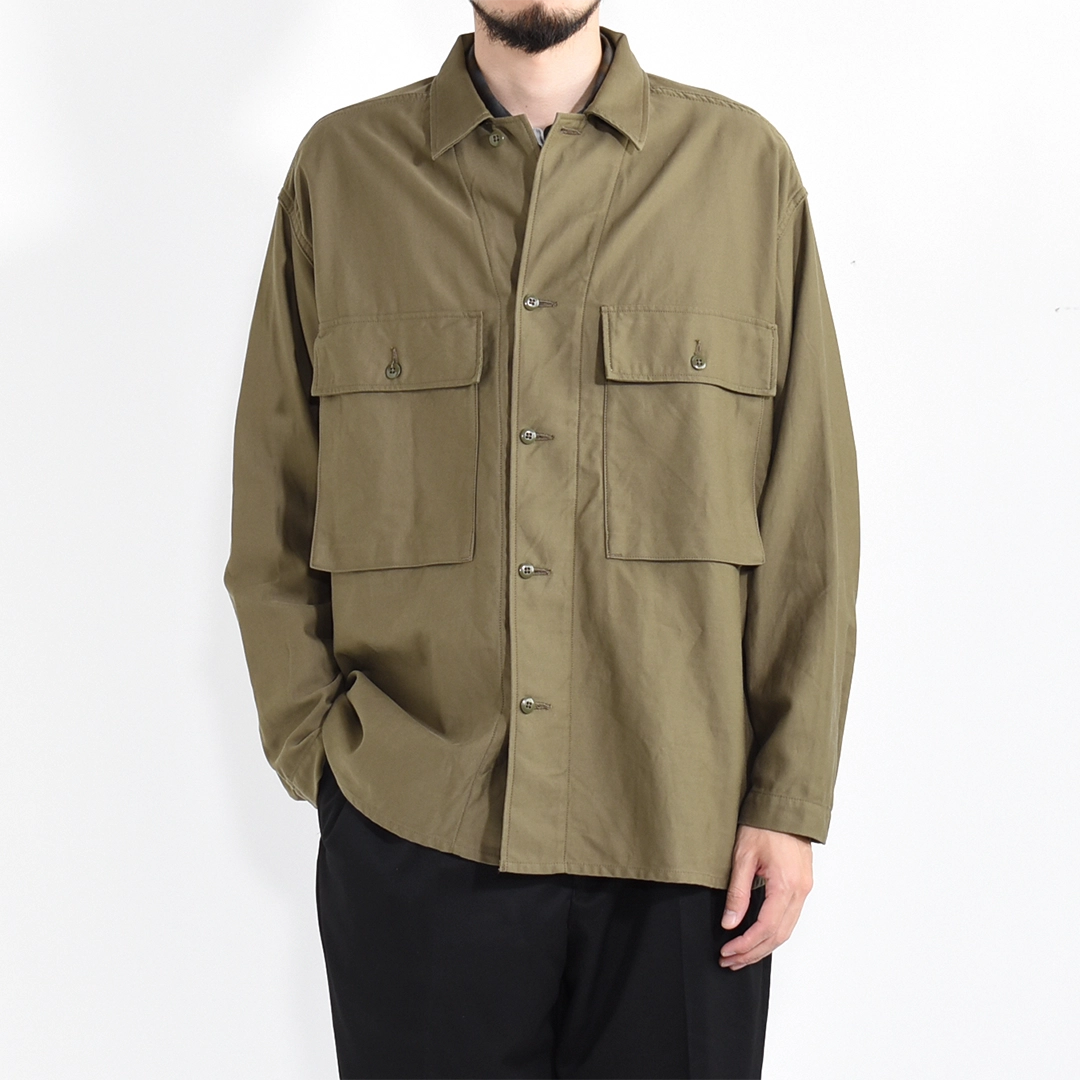 [KS26FSH15]KAPTAIN SUNSHINE(キャプテンサンシャイン) Cotton Satin Field Shirt Jacket (コットンサテン フィールド シャツジャケット)の商品画像
