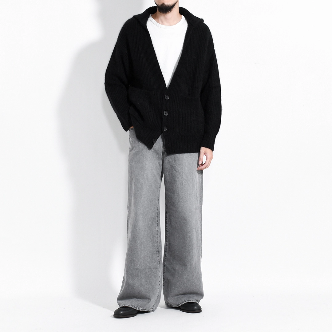 nakedgauge カーディガン フォックス nakedgauge FOX FUR CARDIGAN(WINE RED) | nakedgauge