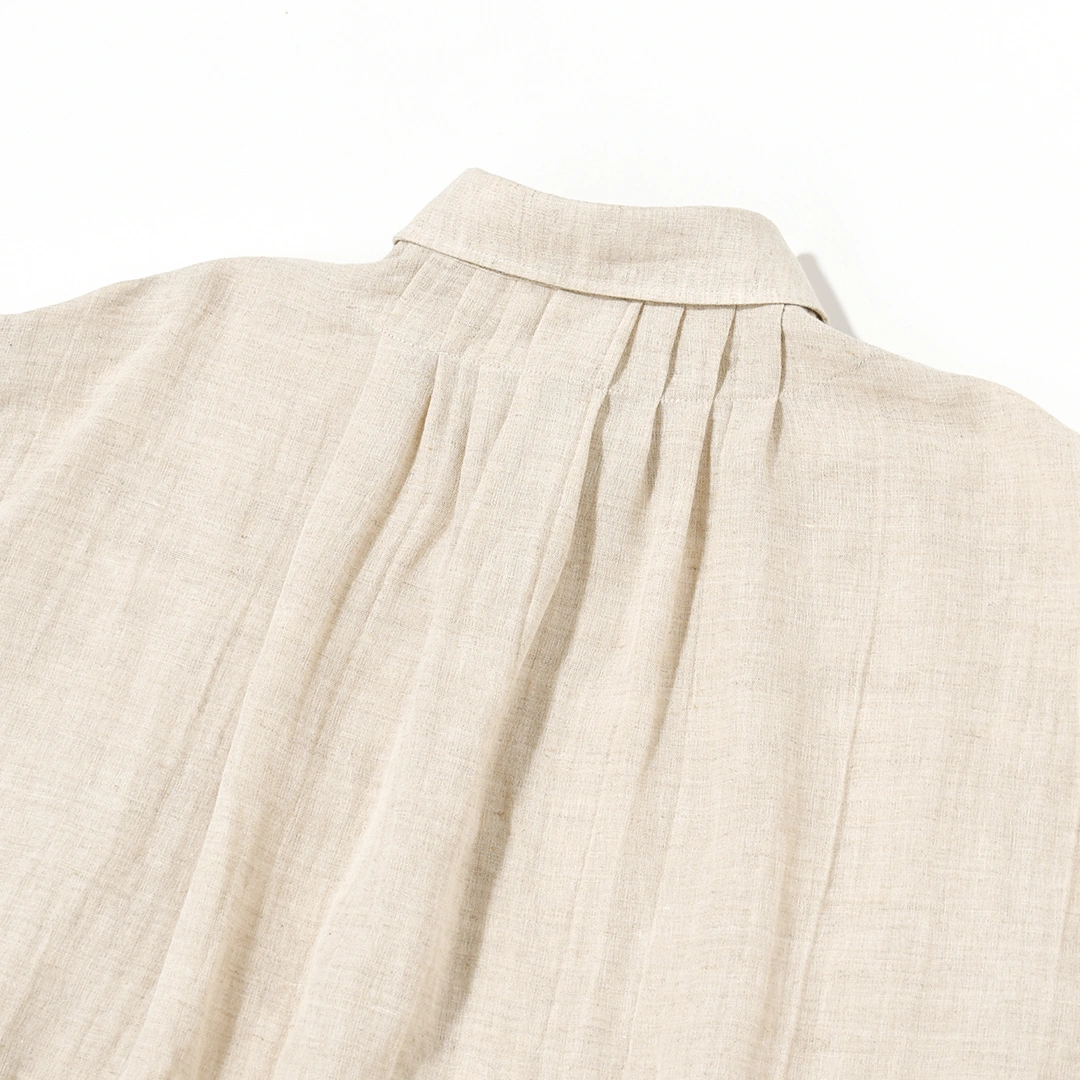 [s-008a-oatmeal]SUNNY ELEMENT(サニーエレメント) Sleeping Shirt( スリーピングシャツ/リネンコットンガーゼ)の商品画像