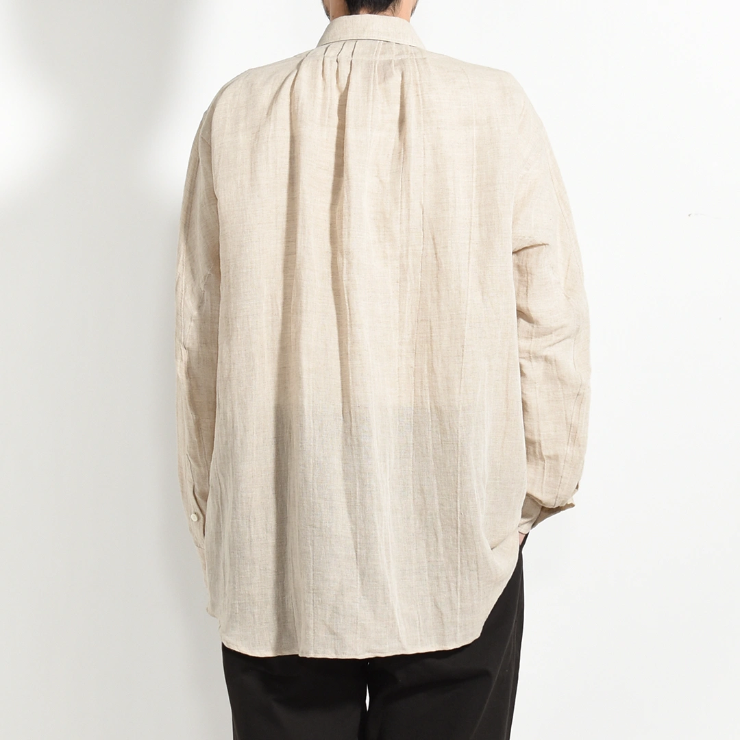[s-008a-oatmeal]SUNNY ELEMENT(サニーエレメント) Sleeping Shirt( スリーピングシャツ/リネンコットンガーゼ)の商品画像