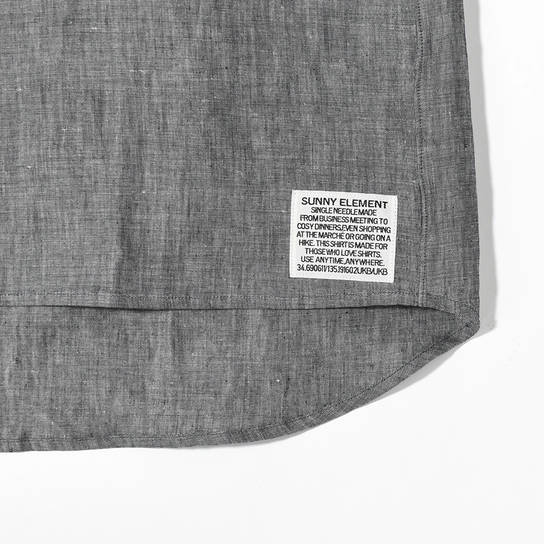 【10% OFF】[s-008a-chambray]SUNNY ELEMENT(サニーエレメント) Sleeping Shirt( スリーピングシャツ/リネンシャンブレー)【SUMMER SALE】の商品画像