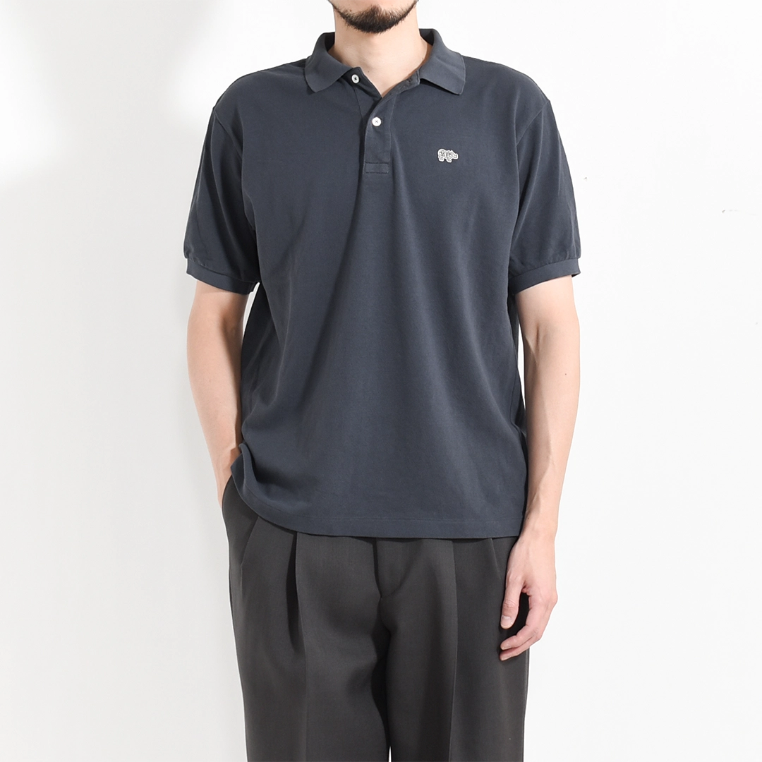 【美品】SCYE BASICS ブラックポロシャツ サイズ40 Scye/SCYE BASICS(サイ/サイベーシックス) Cotton Pique Polo Shirt