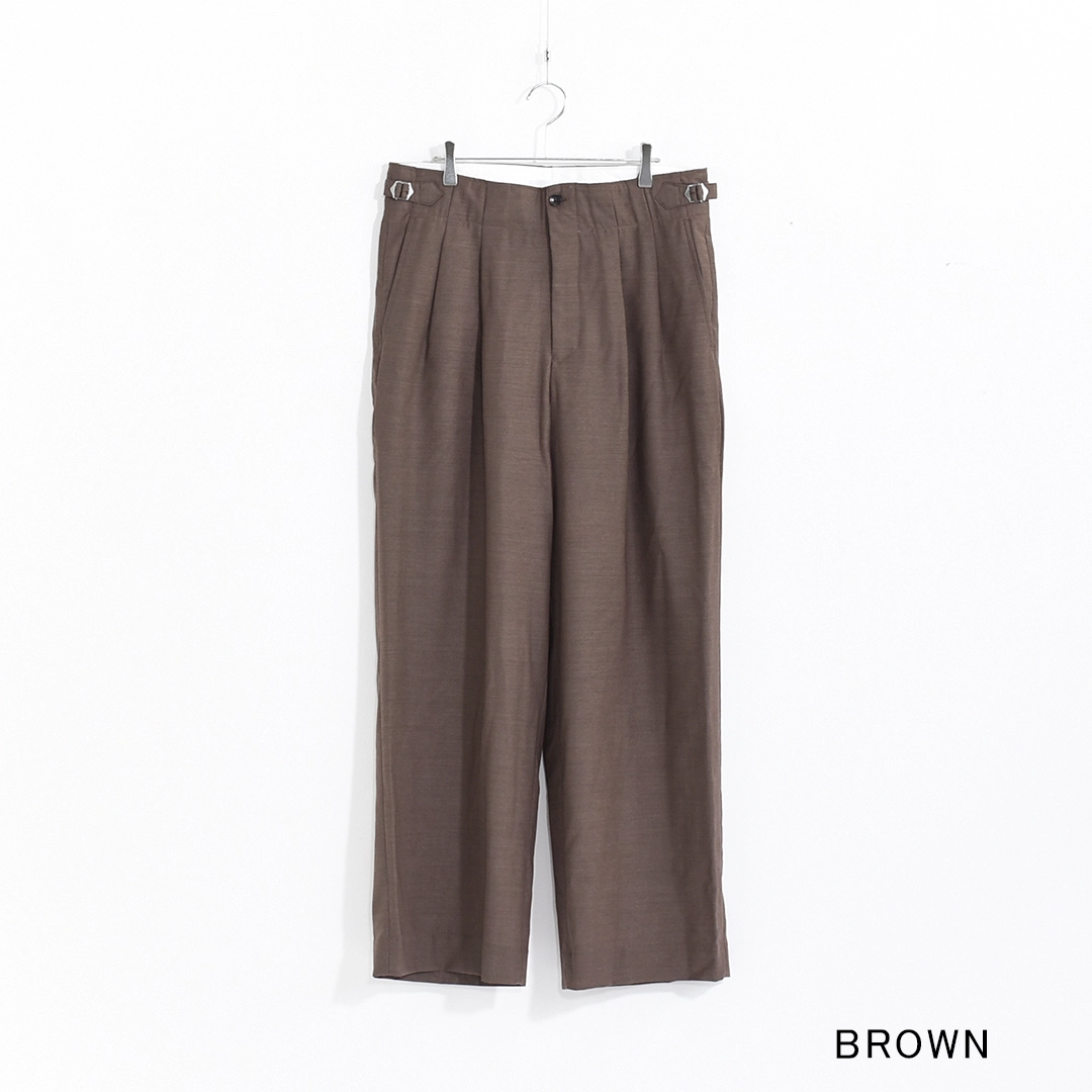m26b08pt02c]marka(マーカ) Wool High Twist Tropical Two Tuck