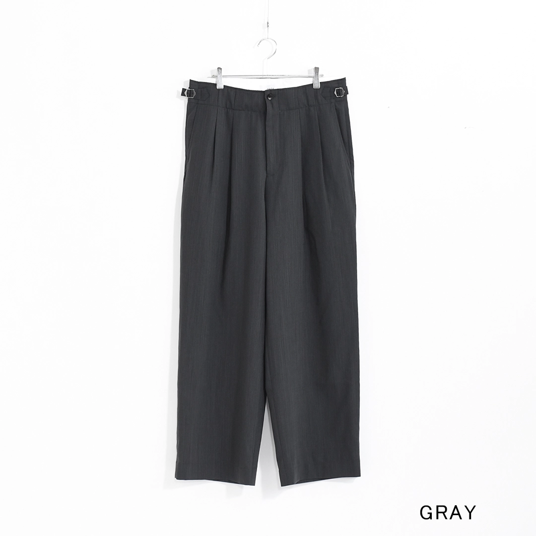 m26b08pt02c]marka(マーカ) Wool High Twist Tropical Two Tuck