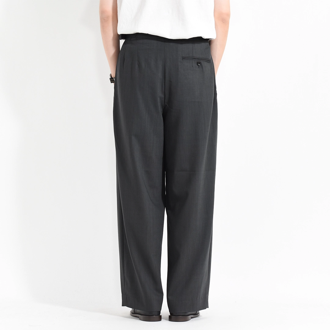 m26b08pt02c]marka(マーカ) Wool High Twist Tropical Two Tuck