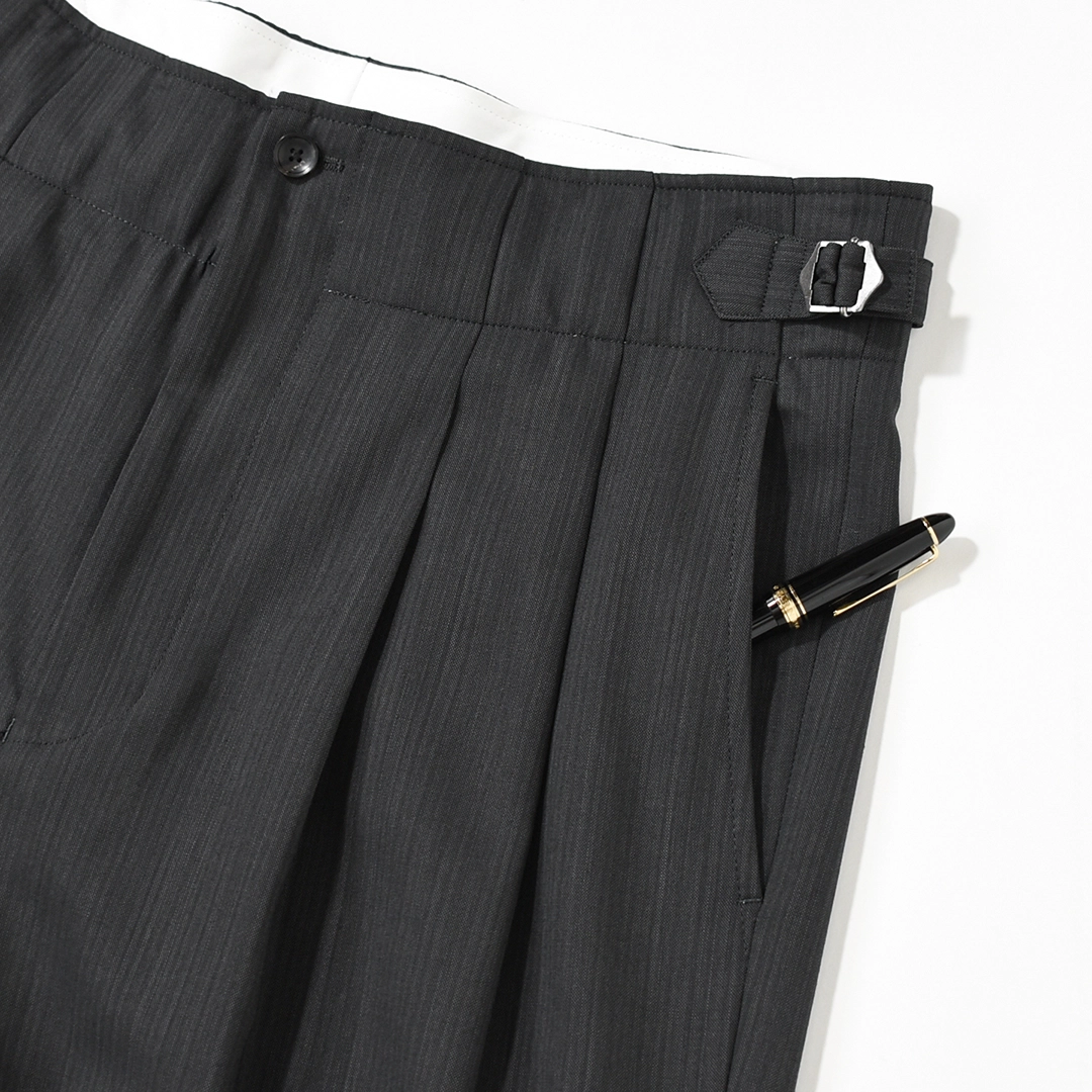 m26b08pt02c]marka(マーカ) Wool High Twist Tropical Two Tuck