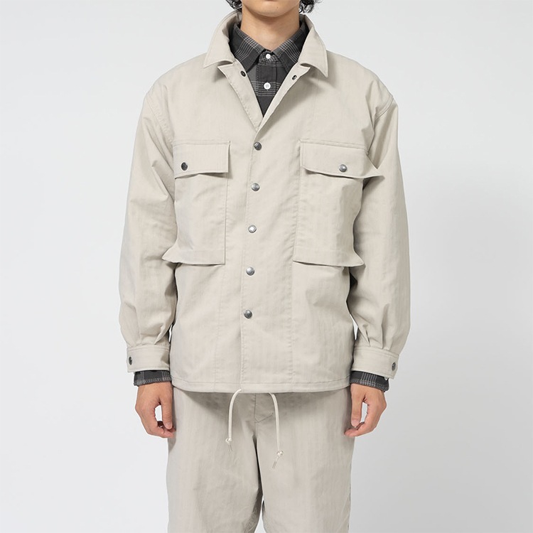 【20% OFF】[N25SA034]THE NORTH FACE PURPLE LABEL(ザ・ノース・フェイス パープルレーベル) Herringbone Field Shirt Jacket(ヘリンボーンフィールドシャツジャケット)【SUMMER SALE】の商品画像