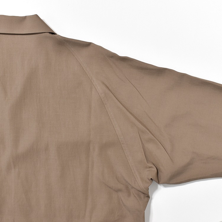 [UNSH38-fade]un/unbient(アン/アンビエント)KAIKIN SHIRT L/S / washable rayon(開襟シャツロングスリーブウォッシャブルレーヨン)の商品画像