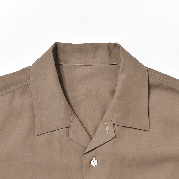 [UNSH38-fade]un/unbient(アン/アンビエント)KAIKIN SHIRT L/S / washable rayon(開襟シャツロングスリーブウォッシャブルレーヨン)の商品画像