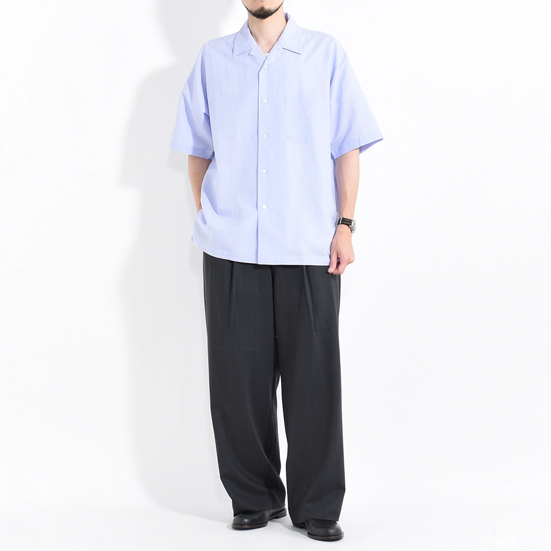 [UNSH39-1]un/unbient(アン/アンビエント)KAIKIN SHIRT H/S (開襟シャツハーフスリーブ)の商品画像