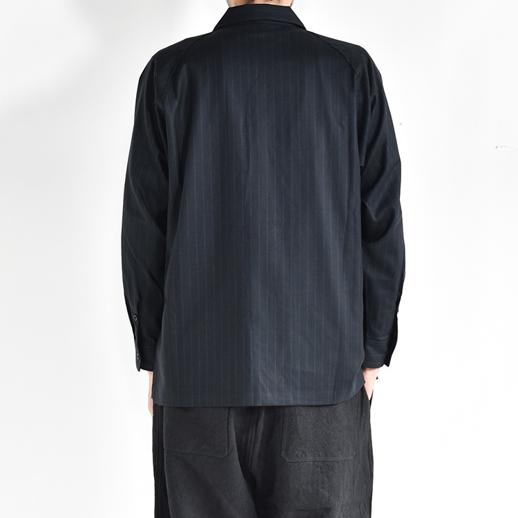 【50% OFF】[UNSH38]un/unbient(アン/アンビエント)KAIKIN SHIRT L/S / Wool Flannel(開襟シャツロングスリーブ/ウールフランネル)[OUTLET]の商品画像