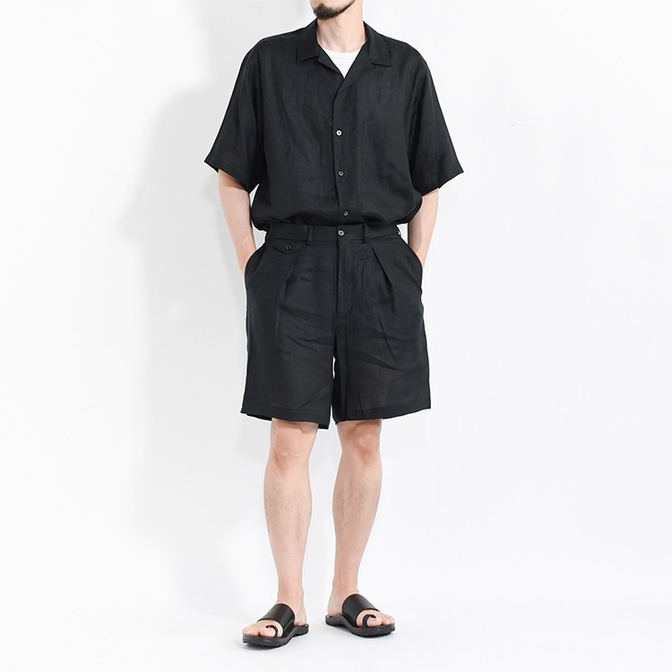 MARKAWARE ショートパンツ ヘンプ100% 定価26400円 MARKAWARE(マーカウェア) - PLEATED SHORTS HEMP – Area