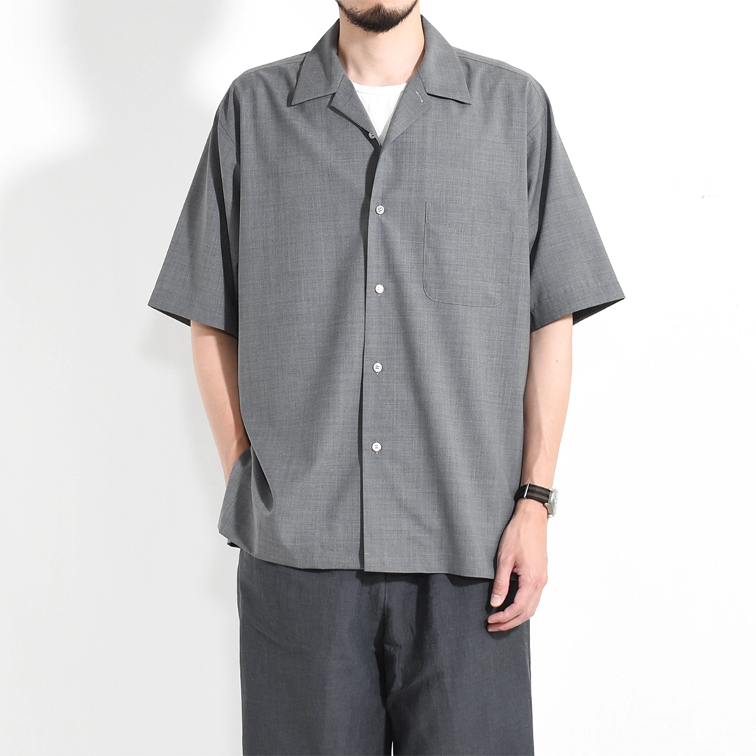 [UNSH39-2]un/unbient(アン/アンビエント)KAIKIN SHIRT H/S (開襟シャツハーフスリーブ)の商品画像