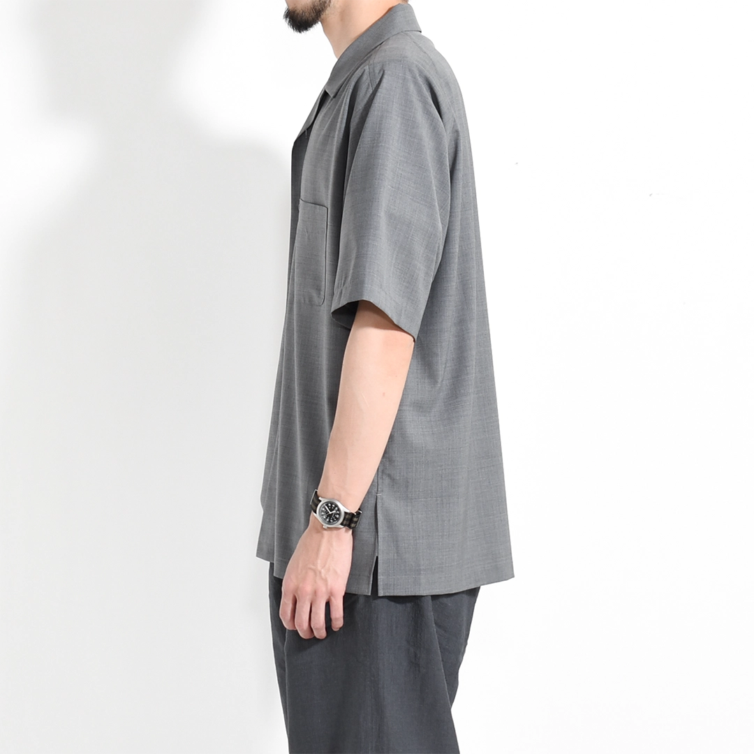 [UNSH39-2]un/unbient(アン/アンビエント)KAIKIN SHIRT H/S (開襟シャツハーフスリーブ)の商品画像
