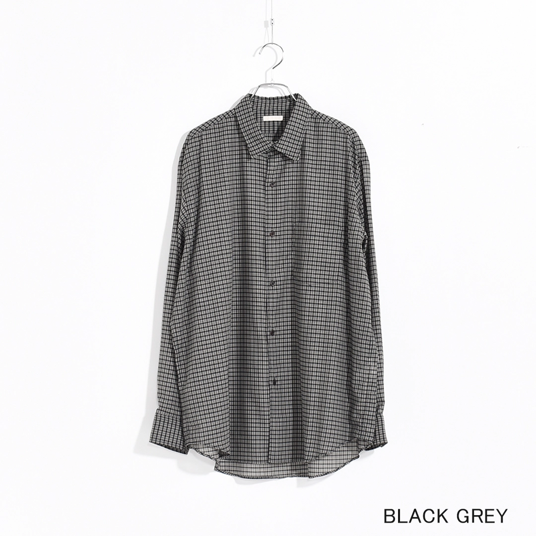 USH69-LA237-B]ULTERIOR(アルテリア)Super Light Wool Check Shirt