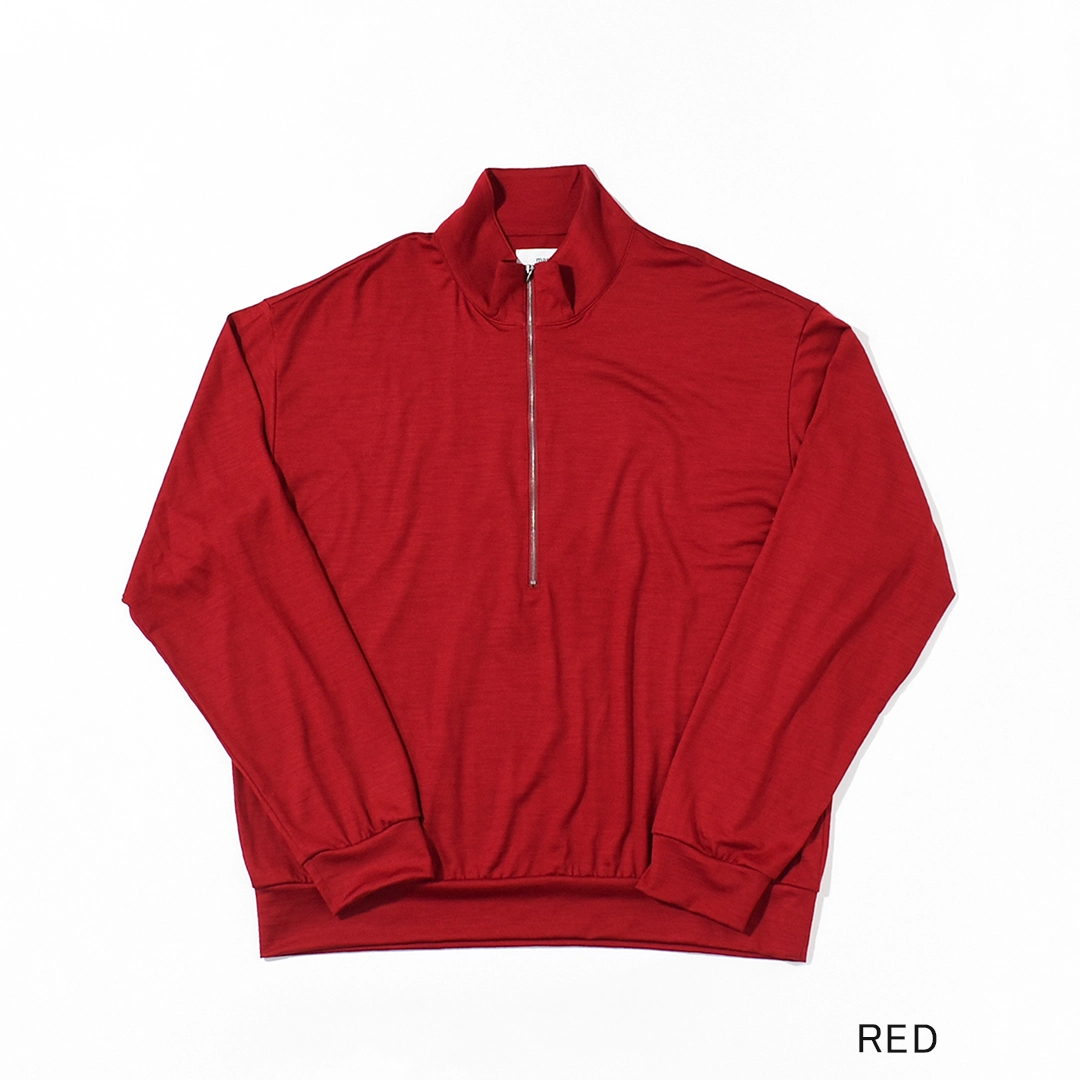 新品未使用　mmsu-ha 　スーハくん　アルパカ&ウールニット　サイズM m26c15cs02c]marka(マーカ) Super 100's Washable Wool Jersey Half
