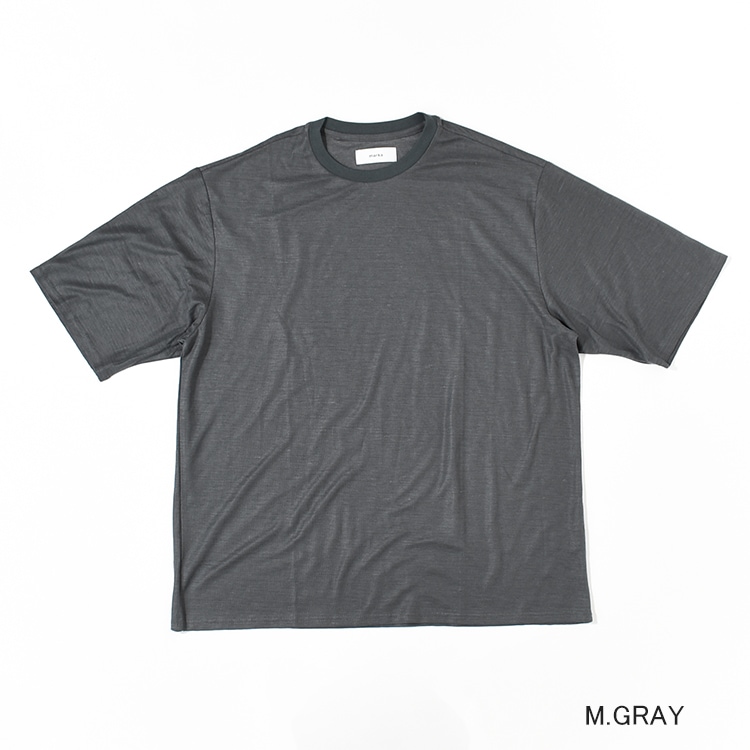 30% OFF】[m25b02cs01b]marka(マーカ) RAMIE KNIT CREW NECK TEE