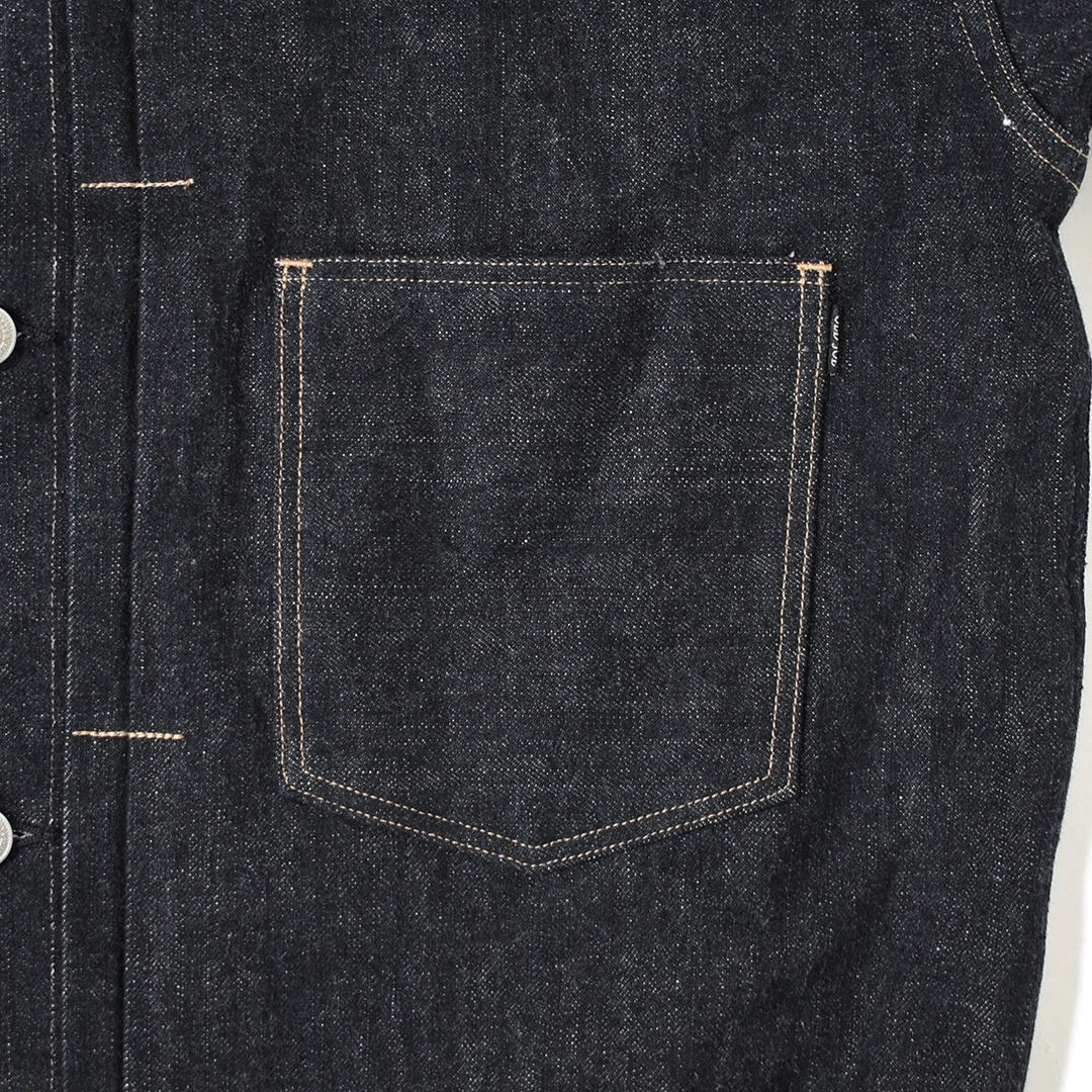 OLD JOEデニムジャケット ボタンフロント OLD JOE / ONE POCKET JEAN JACKET (Niwatori to Hiyoko) / kaddish