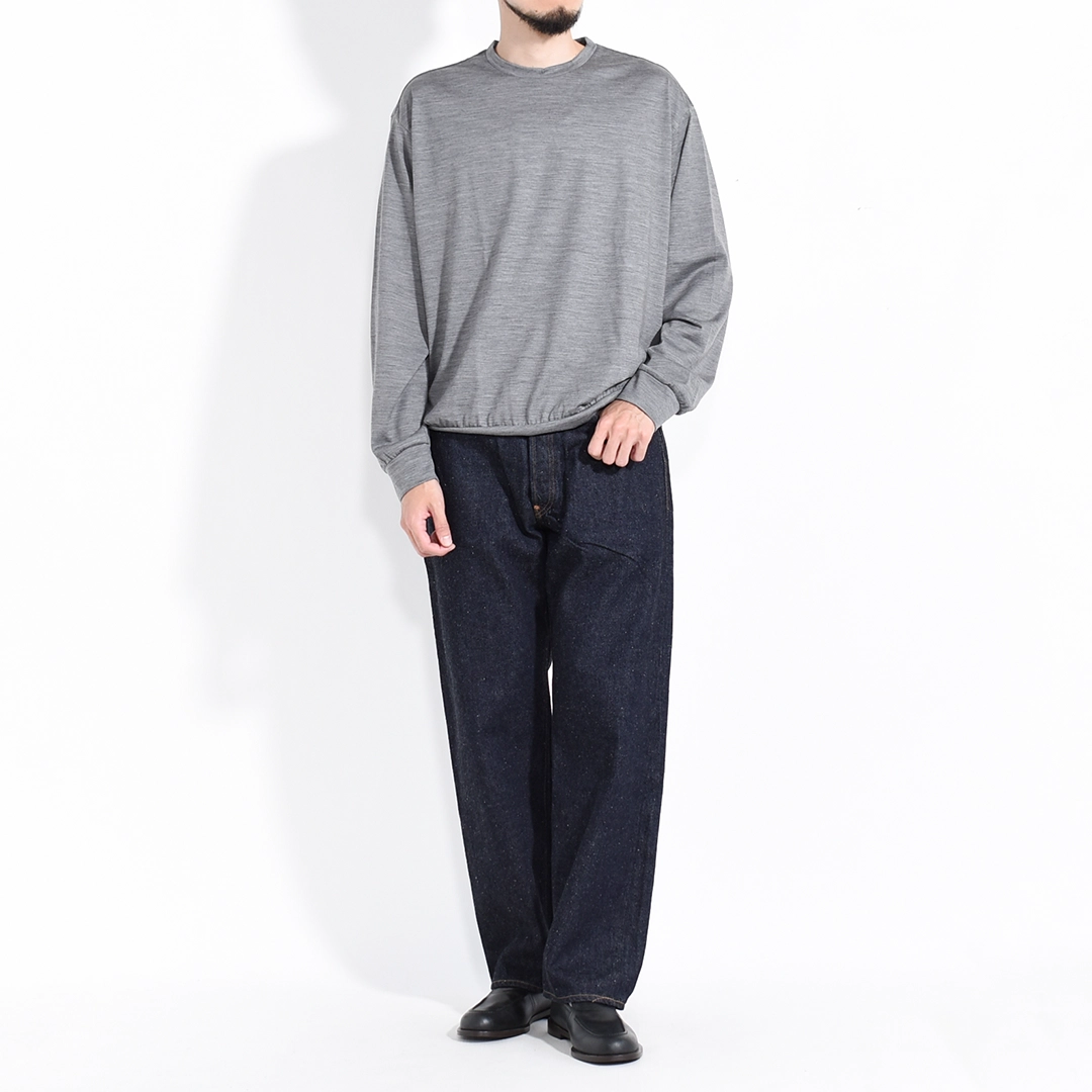 m26c15cs03c]marka(マーカ) Super 100's Washable Wool Jersey Crew