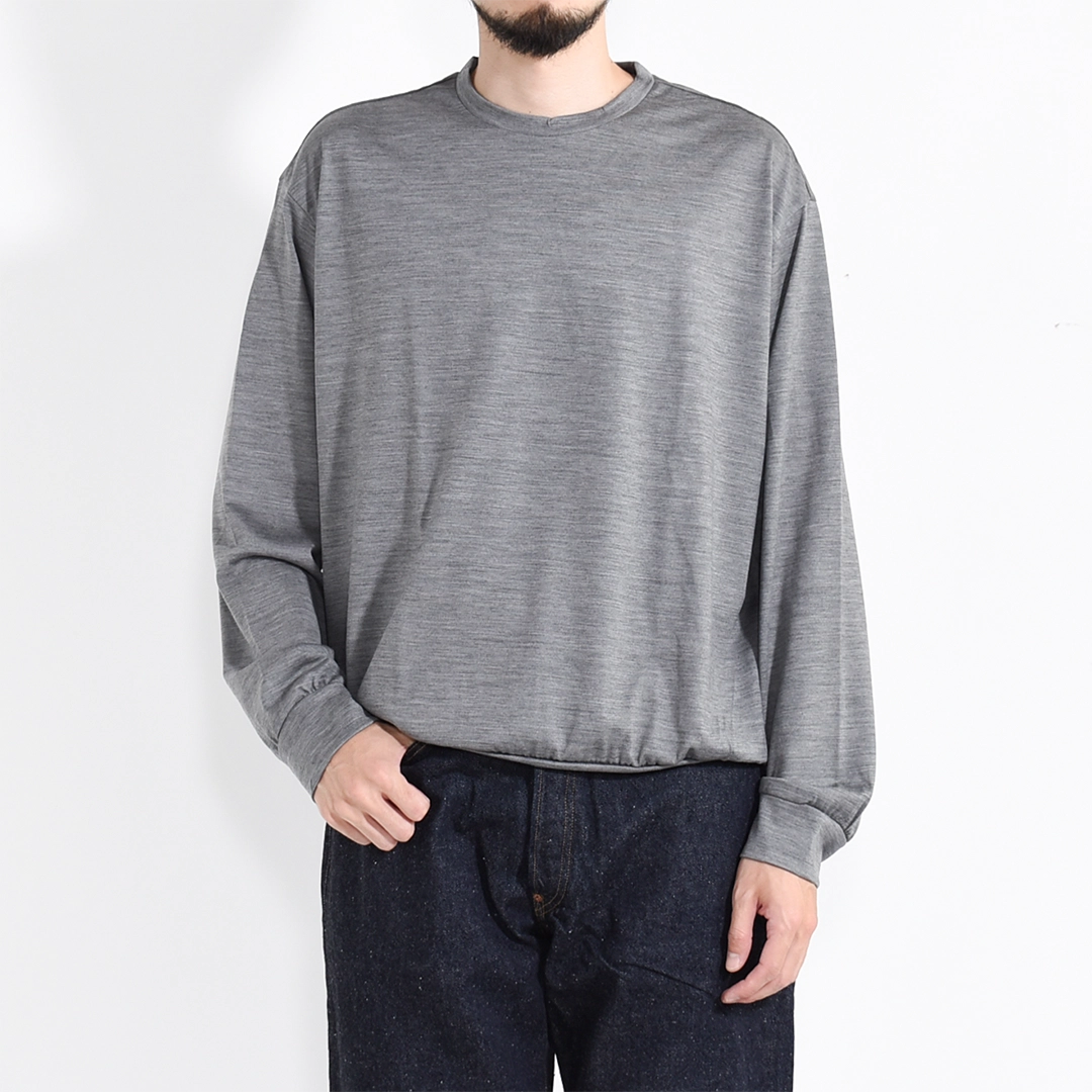 m26c15cs03c]marka(マーカ) Super 100's Washable Wool Jersey Crew