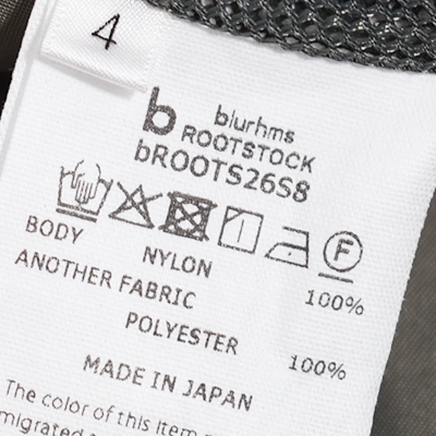 [bROOTS26S8]blurhms ROOTSTOCK(ブラームスルーツストック) Washed Nylon Coach Jacket (ウォッシュドナイロン コーチジャケット)の商品画像