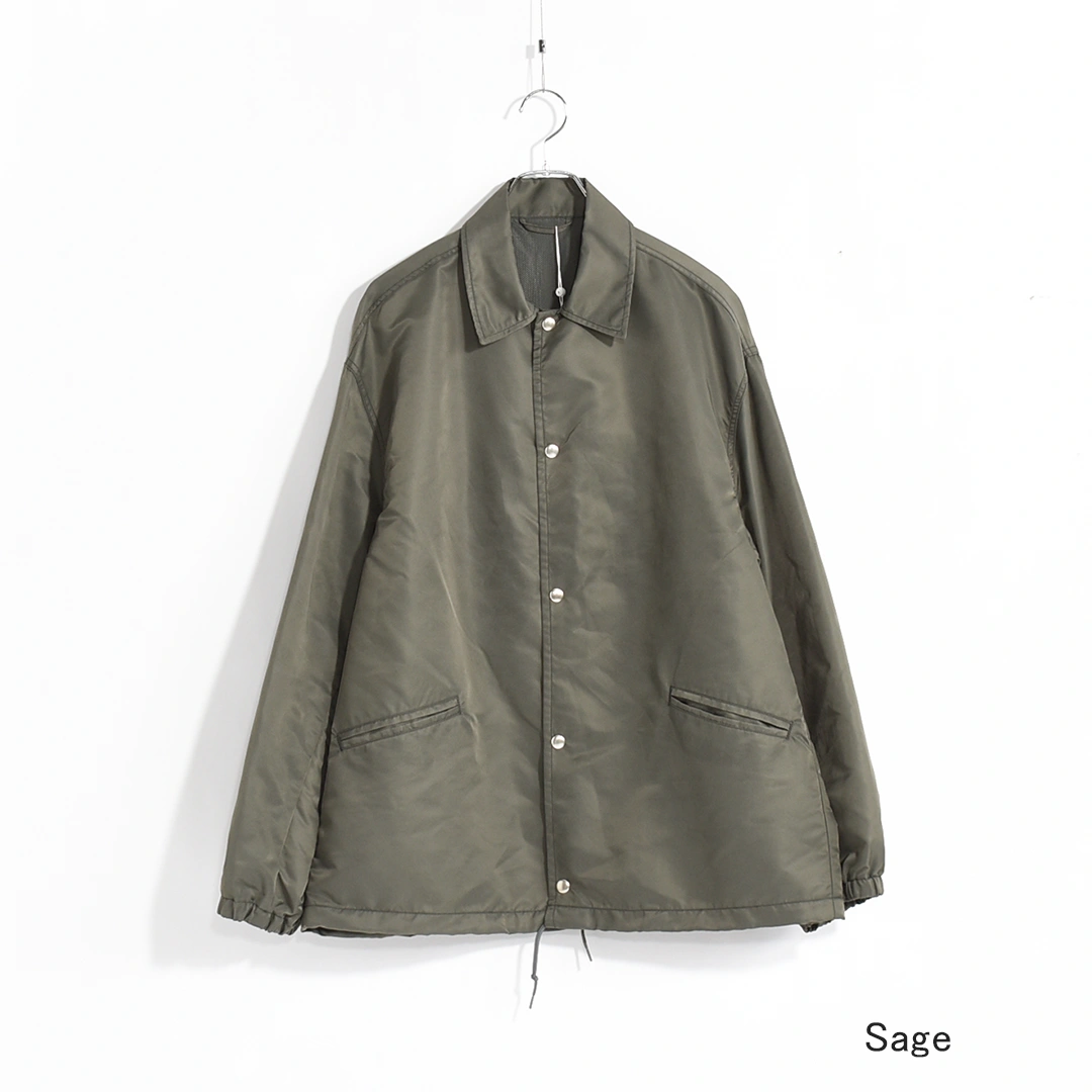 [bROOTS26S8]blurhms ROOTSTOCK(ブラームスルーツストック) Washed Nylon Coach Jacket (ウォッシュドナイロン コーチジャケット)の商品画像