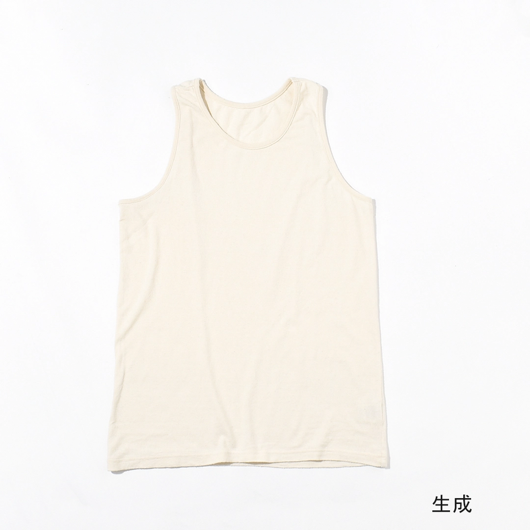 T-46]MITTAN(ミタン/ミッタン)強撚絹紬糸タンクトップ | MITTAN(ミタン