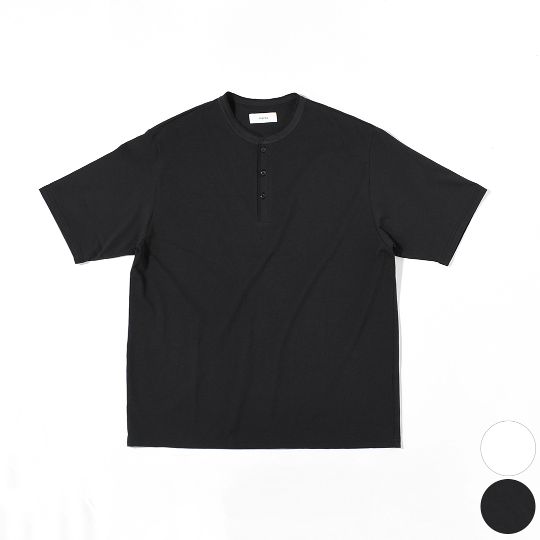 m26b14cs01b]marka(マーカ) Organic Cotton Open-End Yarn Knit Henley